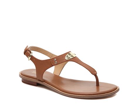 michael kors plated sandals|michael kors flat sandals dsw.